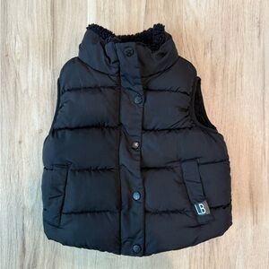 LITTLE BIPSY BABY - Black Puffer Vest